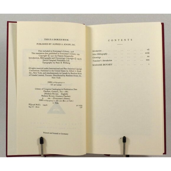Madame Bovary by Gustave Flaubert F. Steegmuller, Everyman's Library 1993 - Picture 4 of 6